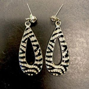 Zebra style earrings